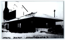 c1960 MSTL Depot Stratford South Dakota Train Depot Station RPPC Photo Postcard picture