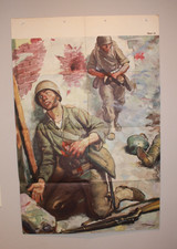 Original US WWII First Aid Training Poster WW2   Rare picture