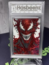 2026 Hasbeenz x Marvel Carnage 130pt. Acrylic Sketch Card 1/1 Encased picture