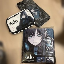 Ado Fluffy Blanket Blue / CD Pouch / Penlight Pouch Round One Limited Official picture