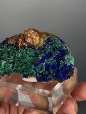 Sparkling Blue Azurite with Green Malachite picture