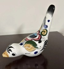Mexican Folk Art Hand-painted Ceramic Duck Bird 6”x 8” picture