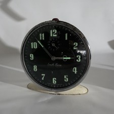 1950s Smiths Smith Alarm Clock Beige Mechanical As Is Made In Britain picture