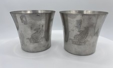 Royal Holland, Fasc, Daalderop, Pewter Cup, Set of Two Vintage, 1970's, Pewter picture