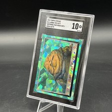 2023 Topps Chrome Star Wars Sapphire #14 Jabba the Hut Aqua Ref #64/75 SGC 10 picture