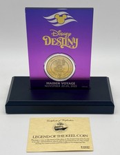 Disney Destiny Maiden Voyage 2025 Keel Coin Hero Minnie Display COA Cruise Line picture