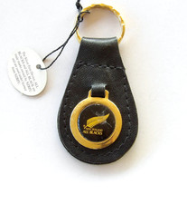 Vintage New Zealand All Blacks Rugby League NZRFU Souvenir Keyring Key Chain picture