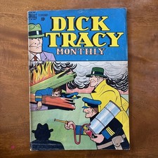 DICK TRACY Monthly #2 DELL Comics Jan. 1948 Chester Gould Art 10 Cent Book picture