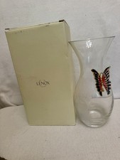 Lenox Garden Jewels Glass Vase With Butterfly Accent 10 Inches. picture