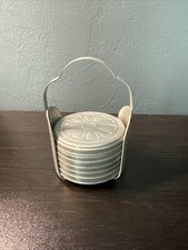 Vintage Aluminum Daisy Coaster Set  picture