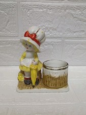 Little Luvkins Girl With Bonnet Porcelain Figurine Collectible 1978 picture