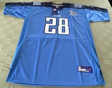 VTG Chris Johnson Reebok Tennessee Titans Jersey Size 60 CJ2K Blue NWT 10 ANNIV picture