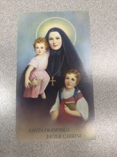 Catholic Holy Card - St. Frances Cabrini Mother Cabrini - Rare Image picture