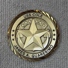 USS Cole DDG-67 CDR James Quaresimo US Navy CO Destroyer Military Challenge Coin picture