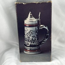 Vintage 1976 Avon Wild Country Collector Stein Wildlife Cologne Bottle Box picture