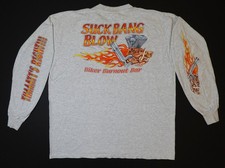 Vintage Myrtle Beach Harley Bike Week Suck Bang Blow Burn Out Bar 2XL LS T-Shirt picture