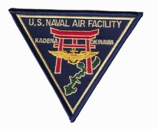 US Naval Air Facility Kadena Okinawa Patch - With Hook and Loop, 4.5