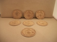 7 Central Intelligence Agency CIA Leather Drink Coasters picture