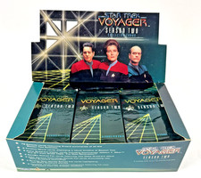 NEW 1996 SkyBox Star Trek Voyager Season 2 42 Sealed Packs + Box picture