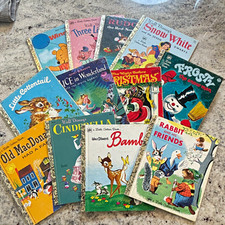 💛⭐️Lot of 12 vintage little golden books picture