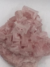 Pink Cubic Halite Crystal Cluster picture