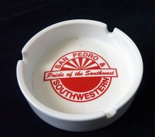 Vintage San Pedro & Southwestern Railroad Pride of the Southwest Ashtray picture