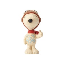 Enesco Jim Shore Peanuts Snoopy Flying Ace Miniature Figurine, 3 Inch, Multic... picture