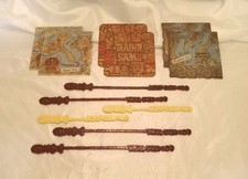 Disneyland Trader Sam's Assorted Coasters & Stir Sticks, new, unused, 12 pieces picture