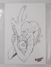 Danger Girl Ruby Red Smoking Gun 8x12 Print Kickstarter Exclusive picture