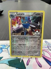 Lucario Fates Collide Holo 1st Place Pokemon Card Stamped picture