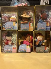 Vintage 2001 Disney It’s A Small World JCPenney Musical Rag Doll Tin ALL 6 -READ picture