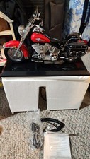 Harley Davidson Telephone Red Heritage Softail Motorcycle Shaped Telemania Phone picture