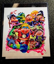 Rare 1/1 GPK 2018 SDCC Poster Final Art Painting Garbage Pail Kids Adam Bomb picture