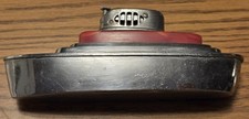Vintage Boat-Shaped Novelty Lighter, Silver/Red, Made in Occupied Japan picture