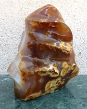 Nice Medium Natural Polished Agate Flame Torch Quartz - 7.9 Lbs. / 3.6 Kg picture