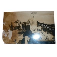 Antique RPPC Postcard Dempster Irrigating Centrifugal Pump Kansas State Fair picture