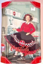 Coca-Cola Barbie Doll Collector Edition 1999 Mattel 24637 50s Soda Fountain NIB picture