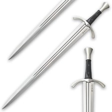 Honshu Single-Handed Broadsword | 1060 Carbon Steel Blade | Black TPR Handle picture