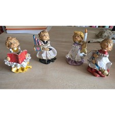 Vintage 1987 Fontanini Roman Simonetti Italy Choir Altar Boys Christmas Set of 4 picture