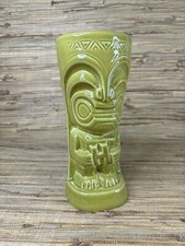 Tiki Mug by Squid for Houlihans Green Tiki Guy by Bauer Pottery Tiki Bar Mai Tai picture