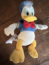Disney Donald Duck Plush Toy White Blue Yellow Official Tag Disney Franchise picture