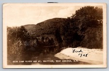 1928 RPPC Bear Camp River Mt Whittier West Ossipee NH Putnam Photo Postcard picture