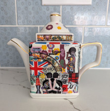 James Sadler Famous Streets Carnaby British Teapot Collectible picture