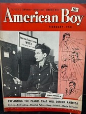 American Boy Youth Companion magazine WW2 February 1941 Ham radio cover Planes picture