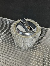Vintage Table Lighter Ibelo, Gas, Crystal Glass, Around 1970 picture