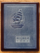 1943 Globe High School Yearbook The Wigwam Arizona WWII Camp Roberts Inscribed picture