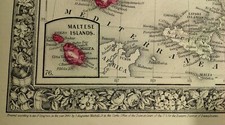 1860 Mitchell's Huge Hand Tinted Map AUSTRIA EMPIRE Italy TURKEY Greece SICILY picture