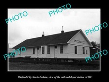 Watford City North Dakota The Railroad Depot c1960 Old Large Historic Photo picture