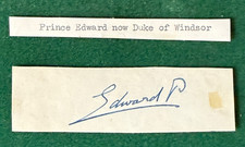 Antique Prince Edward of Wales King Edward VIII Duke of Windsor Autograph picture
