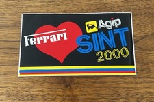 2000 Ferrari Agip SINT VINTAGE STICKER STICKER NEW ORIGINAL picture